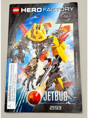 Lego Hero Factory Jetbug 2193 Instruction Manual Book ONLY
